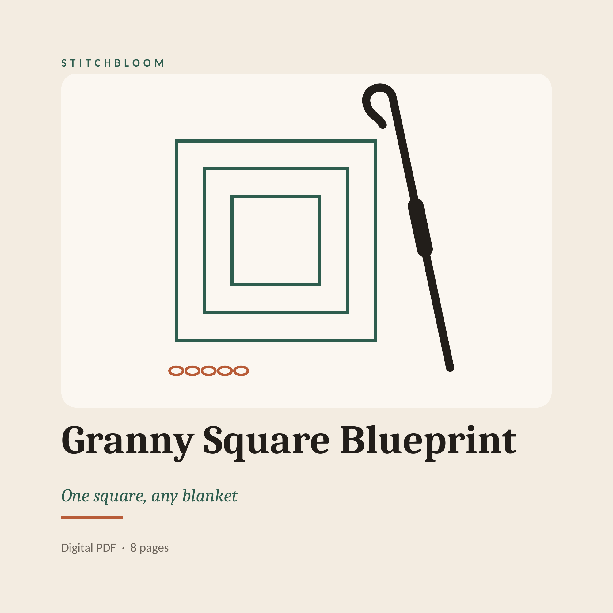 Granny Square Blanket Blueprint