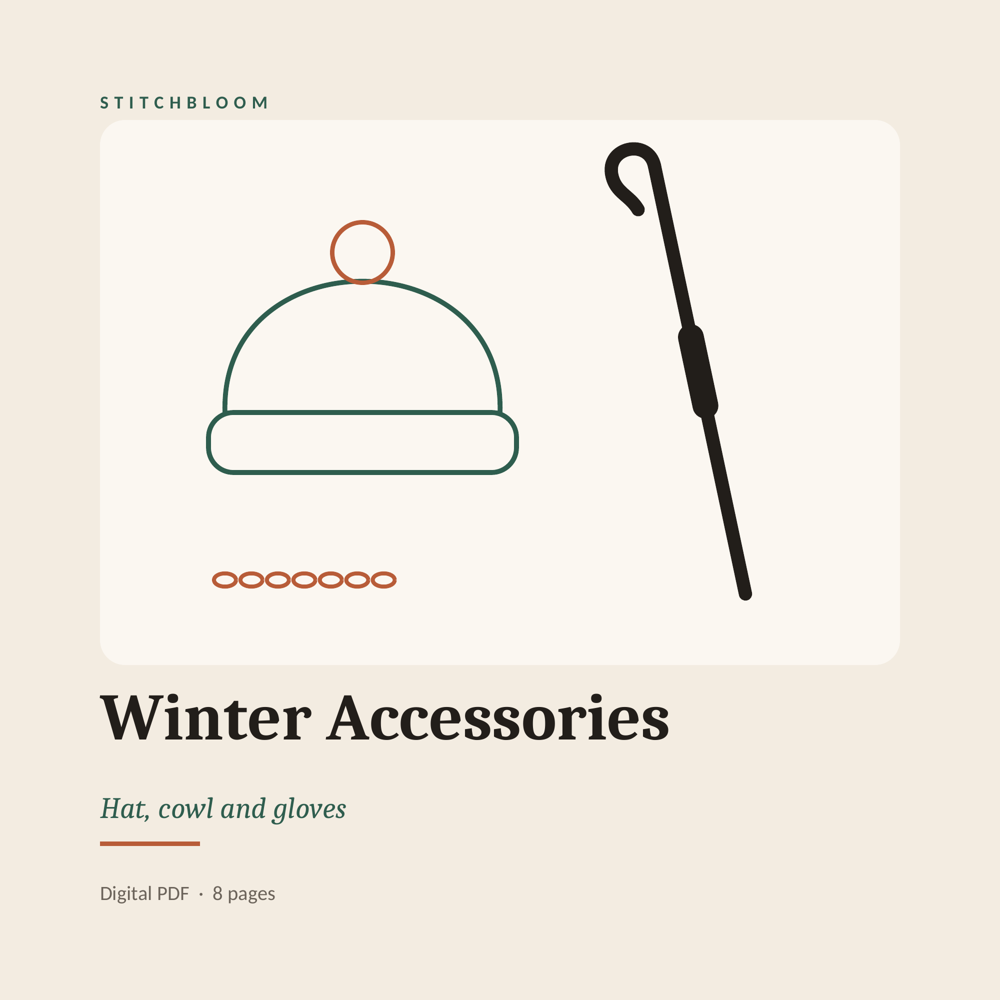 Winter Accessories — Hat, Cowl & Gloves